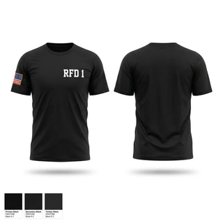 Old School Cotton Feel Shirt, RFD 1, Fire Department, Teamtime, Team time, sublimation, custom sports apparel, team uniforms, spirit wear, spiritwear, sports uniforms, custom shirts, team store, custom team store, fundraiser sports, apparel fundraiser