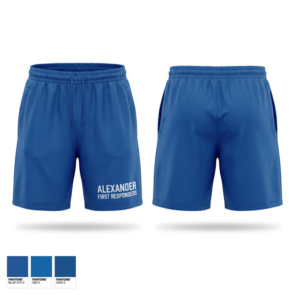 Athletic Shorts With Pockets, ALEXANDER FIRE RESPONDERS, EMS/EMT, Teamtime, Team time, sublimation, custom sports apparel, team uniforms, spirit wear, spiritwear, sports uniforms, custom shirts, team store, custom team store, fundraiser sports, apparel fundraiser