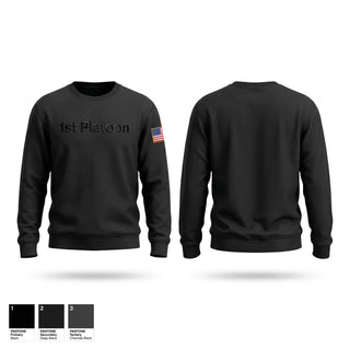 Crew Neck Sweatshirt, 1st Platoon, Police, Teamtime, Team time, sublimation, custom sports apparel, team uniforms, spirit wear, spiritwear, sports uniforms, custom shirts, team store, custom team store, fundraiser sports, apparel fundraiser