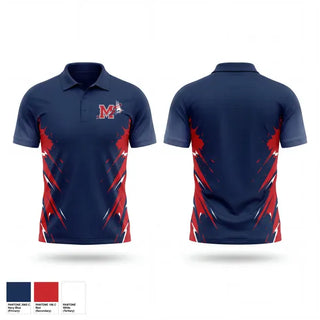 Short Sleeve Performance Polo, Manalapan Braves 9U Blue, Baseball, Teamtime, Team time, sublimation, custom sports apparel, team uniforms, spirit wear, spiritwear, sports uniforms, custom shirts, team store, custom team store, fundraiser sports, apparel fundraiser