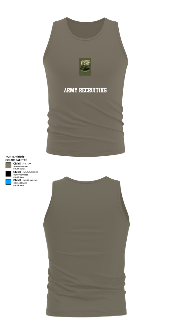Tank Top, Army Recruiting, Army, Teamtime, Team time, sublimation, custom sports apparel, team uniforms, spirit wear, spiritwear, sports uniforms, custom shirts, team store, custom team store, fundraiser sports, apparel fundraiser
