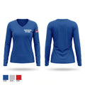 Chattanooga Fire dept. Women's Long Sleeve V-neck Shirt - 1