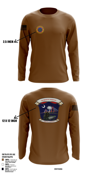 Long Sleeve Performance Shirt, 4th Medical Logistics, Marines, Teamtime, Team time, sublimation, custom sports apparel, team uniforms, spirit wear, spiritwear, sports uniforms, custom shirts, team store, custom team store, fundraiser sports, apparel fundraiser