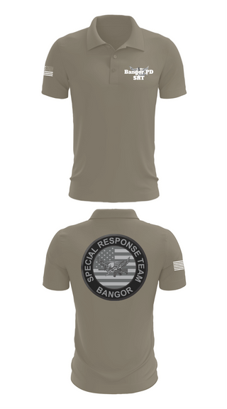 Short Sleeve Performance Polo, Bangor PD SRT, Police, Teamtime, Team time, sublimation, custom sports apparel, team uniforms, spirit wear, spiritwear, sports uniforms, custom shirts, team store, custom team store, fundraiser sports, apparel fundraiser