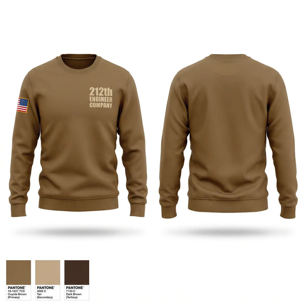 Crew Neck Sweatshirt, 212th ENGINEER COMPANY, National Guard, Teamtime, Team time, sublimation, custom sports apparel, team uniforms, spirit wear, spiritwear, sports uniforms, custom shirts, team store, custom team store, fundraiser sports, apparel fundraiser