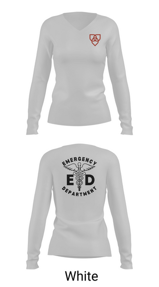 Womens Long Sleeve Vneck Shirt, Albany Memorial Hospital, , Teamtime, Team time, sublimation, custom sports apparel, team uniforms, spirit wear, spiritwear, sports uniforms, custom shirts, team store, custom team store, fundraiser sports, apparel fundraiser