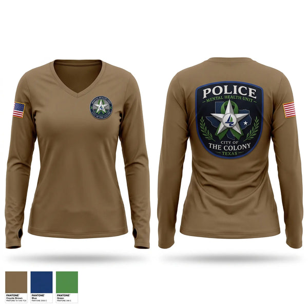 The Colony Police Mental Health Unit Old School Cotton Feel Shirt - 1