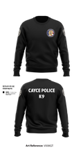 Cayce Police K9 35627395 Crew Neck Sweatshirt - 101