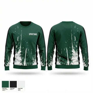 Crew Neck Sweatshirt, Spartans, Softball, Teamtime, Team time, sublimation, custom sports apparel, team uniforms, spirit wear, spiritwear, sports uniforms, custom shirts, team store, custom team store, fundraiser sports, apparel fundraiser