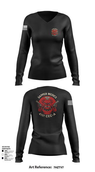 Womens Long Sleeve Vneck Shirt, 41 CEC-A, , Teamtime, Team time, sublimation, custom sports apparel, team uniforms, spirit wear, spiritwear, sports uniforms, custom shirts, team store, custom team store, fundraiser sports, apparel fundraiser