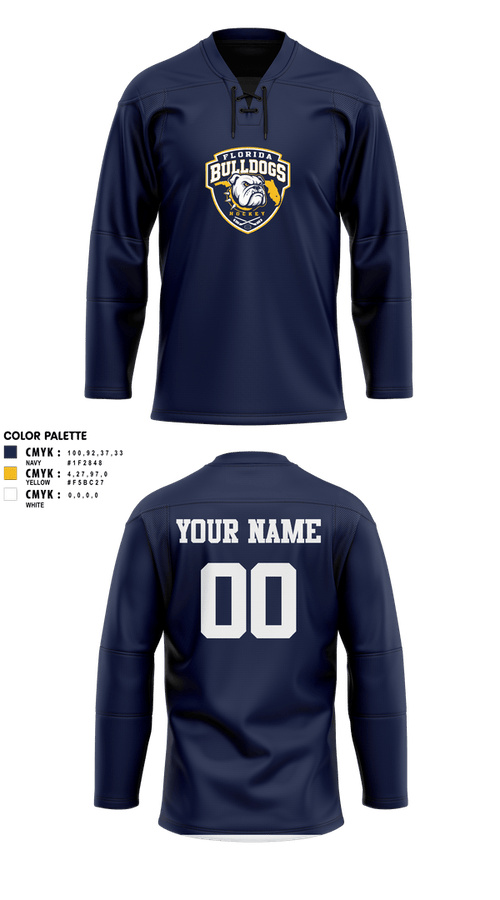 Hockey Jersey, Florida Bulldogs Hockey, Ice Hockey, Teamtime, Team time, sublimation, custom sports apparel, team uniforms, spirit wear, spiritwear, sports uniforms, custom shirts, team store, custom team store, fundraiser sports, apparel fundraiser
