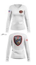 Anderson City Fire Women's Long Sleeve V-neck Shirt - 5