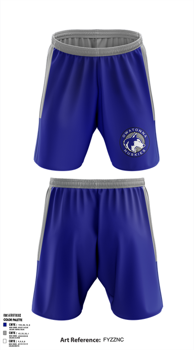 Owatonna Gymnastics 66502573 Athletic Shorts With Pockets - 1