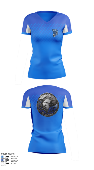 Womens Short Sleeve Vneck Shirt, WMS SPRATANS, Cheer, Teamtime, Team time, sublimation, custom sports apparel, team uniforms, spirit wear, spiritwear, sports uniforms, custom shirts, team store, custom team store, fundraiser sports, apparel fundraiser