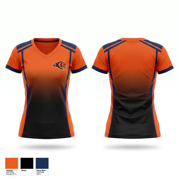 Kennewick lions Women's Short Sleeve V-neck Shirt - 1