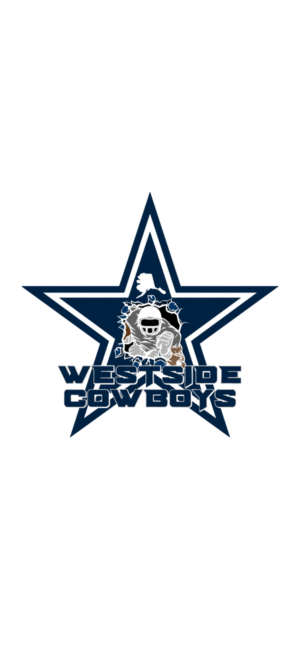 Westside Cowboys Football and Cheer 52489212 Stainless Steel Water Bottle with a Straw Lid