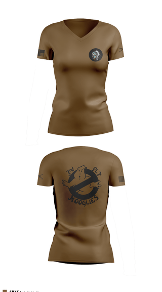 Women's Short Sleeve Vneck Shirt, 3RD PLT, ALPHA COMPANY, 2ND CAVALRY 5TH REGIMENT, Army, Teamtime, Team time, sublimation, custom sports apparel, team uniforms, spirit wear, spiritwear, sports uniforms, custom shirts, team store, custom team store, fundraiser sports, apparel fundraiser