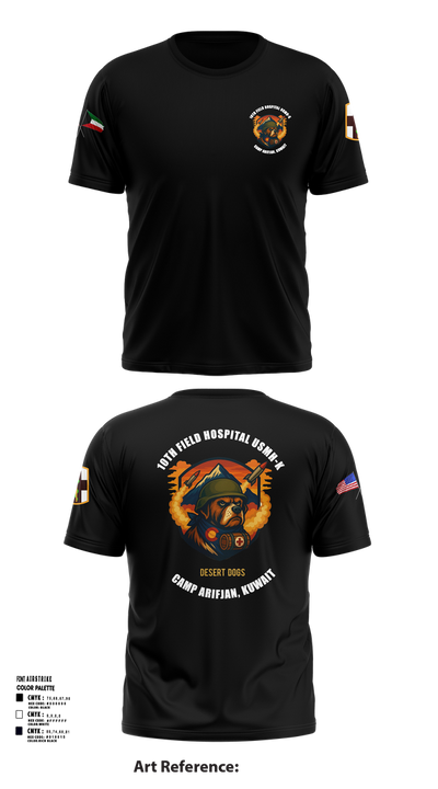 10th Field Hospital (FWD) 73609367 Short Sleeve Performance Shirt - 106
