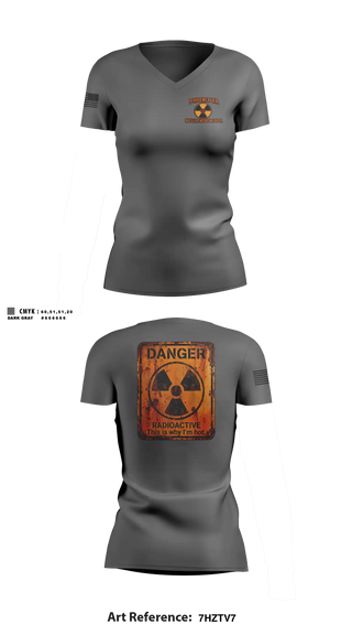 Womens Short Sleeve Vneck Shirt, PHX NUC MED, Air Force, Teamtime, Team time, sublimation, custom sports apparel, team uniforms, spirit wear, spiritwear, sports uniforms, custom shirts, team store, custom team store, fundraiser sports, apparel fundraiser