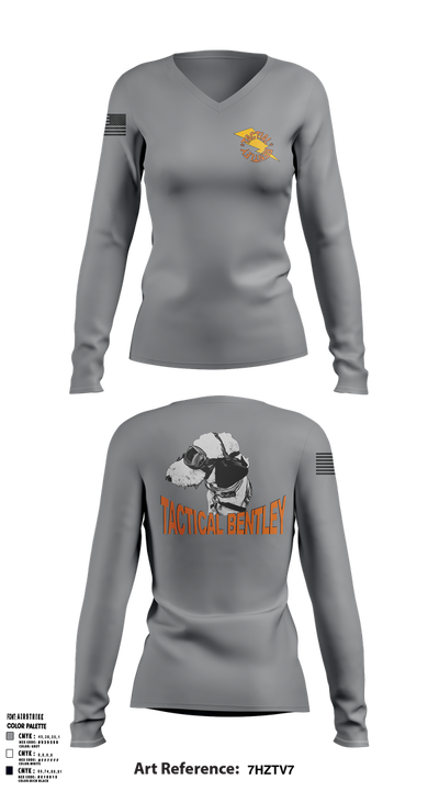 Tactical Bentley 31344256 Women's Long Sleeve V-neck Shirt - 2