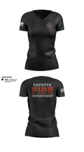 Fayette Township Fire Department 81579130 Women's Short Sleeve V-neck Shirt - 21