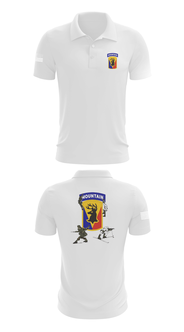 Short Sleeve Performance Polo, 86th IBCT, Army, Teamtime, Team time, sublimation, custom sports apparel, team uniforms, spirit wear, spiritwear, sports uniforms, custom shirts, team store, custom team store, fundraiser sports, apparel fundraiser