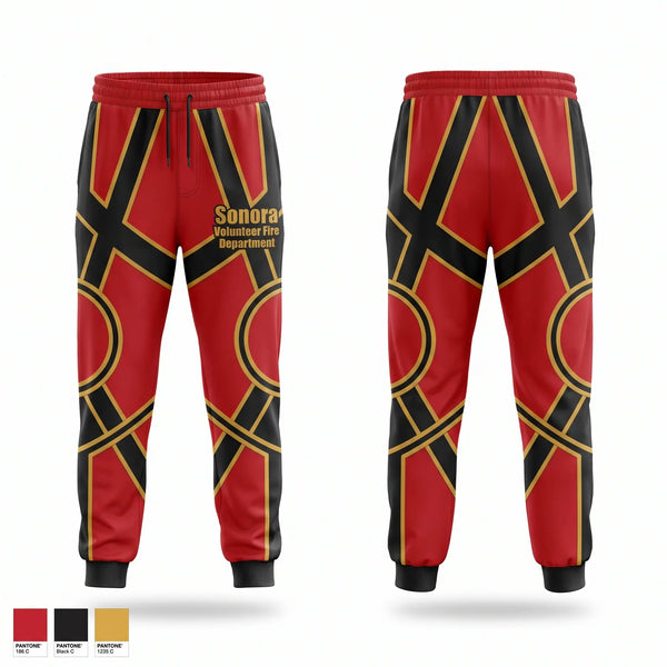 Sweatpants, Sonora Volunteer Fire Department, Fire Department, Teamtime, Team time, sublimation, custom sports apparel, team uniforms, spirit wear, spiritwear, sports uniforms, custom shirts, team store, custom team store, fundraiser sports, apparel fundraiser
