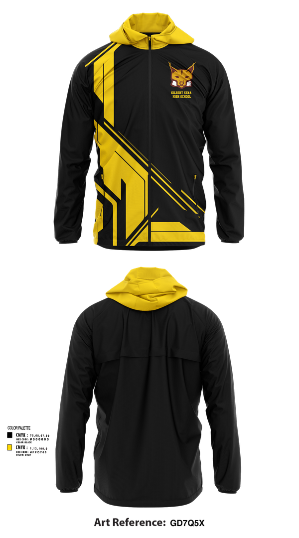 Windbreaker, Gilbert Sena High School, Spirit Store, Teamtime, Team time, sublimation, custom sports apparel, team uniforms, spirit wear, spiritwear, sports uniforms, custom shirts, team store, custom team store, fundraiser sports, apparel fundraiser