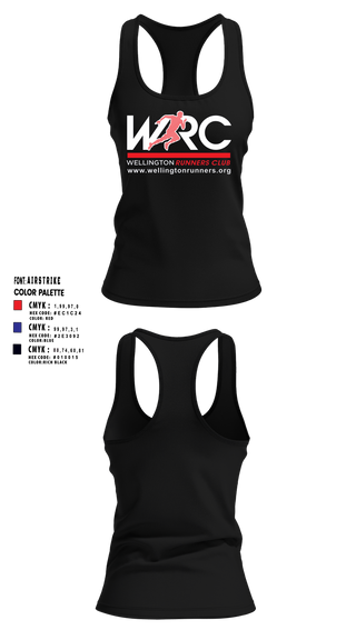 Womens Track Singlet, Wellington Runners Club, Spirit Store, Teamtime, Team time, sublimation, custom sports apparel, team uniforms, spirit wear, spiritwear, sports uniforms, custom shirts, team store, custom team store, fundraiser sports, apparel fundraiser