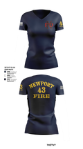 Newport Fire Department 13919052 Women's Short Sleeve V-neck Shirt - 5
