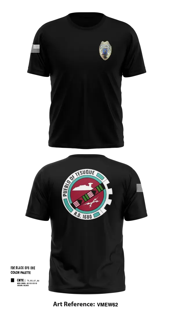 Short Sleeve Performance Shirt, Tesuque Police, Police, Teamtime, Team time, sublimation, custom sports apparel, team uniforms, spirit wear, spiritwear, sports uniforms, custom shirts, team store, custom team store, fundraiser sports, apparel fundraiser