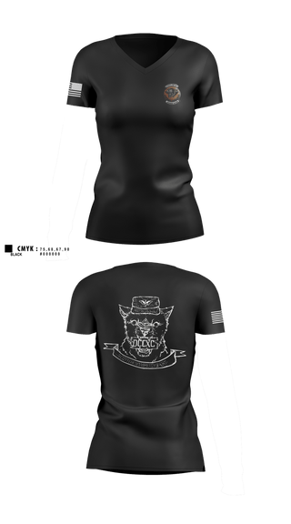 Womens Short Sleeve Vneck Shirt, DET 890 JMU, Air Force, Teamtime, Team time, sublimation, custom sports apparel, team uniforms, spirit wear, spiritwear, sports uniforms, custom shirts, team store, custom team store, fundraiser sports, apparel fundraiser