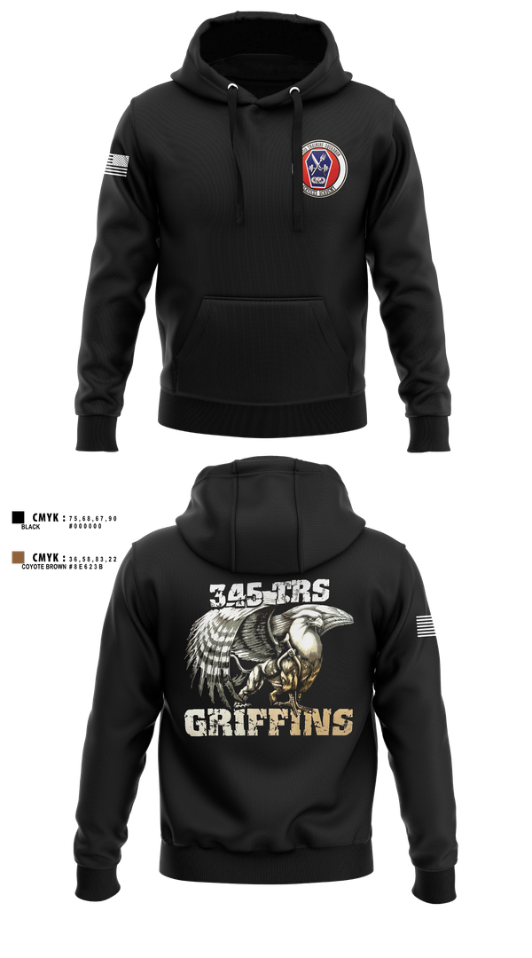 Hoodie, 345th TRS, , Teamtime, Team time, sublimation, custom sports apparel, team uniforms, spirit wear, spiritwear, sports uniforms, custom shirts, team store, custom team store, fundraiser sports, apparel fundraiser