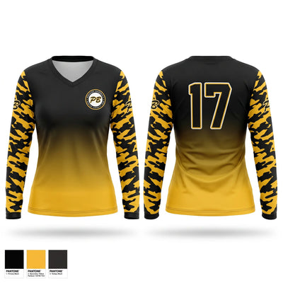 Prodigy Women's Long Sleeve V-neck Shirt - 1