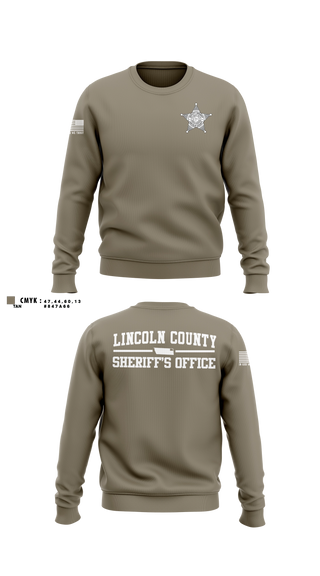 Crew Neck Sweatshirt, Lincoln County Sheriff's Office, Police, Teamtime, Team time, sublimation, custom sports apparel, team uniforms, spirit wear, spiritwear, sports uniforms, custom shirts, team store, custom team store, fundraiser sports, apparel fundraiser
