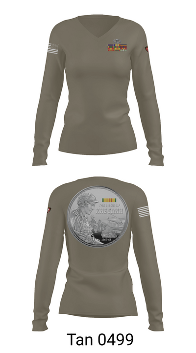3rd Reconnaissance Division 86447085 Women's Long Sleeve V-neck Shirt - 77