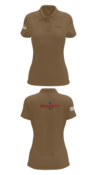 Womens Short Sleeve Performance Polo, Gallardo Floor’s, Army, Teamtime, Team time, sublimation, custom sports apparel, team uniforms, spirit wear, spiritwear, sports uniforms, custom shirts, team store, custom team store, fundraiser sports, apparel fundraiser