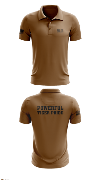 Short Sleeve Performance Polo, tiger battalion, Army, Teamtime, Team time, sublimation, custom sports apparel, team uniforms, spirit wear, spiritwear, sports uniforms, custom shirts, team store, custom team store, fundraiser sports, apparel fundraiser