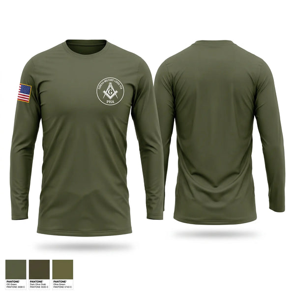 Long Sleeve Performance Shirt, Eureka Military Lodge 1A, Navy, Teamtime, Team time, sublimation, custom sports apparel, team uniforms, spirit wear, spiritwear, sports uniforms, custom shirts, team store, custom team store, fundraiser sports, apparel fundraiser