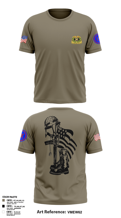 Short Sleeve Performance Shirt, 962D QUARTERMASTER COMPANY (MORTUARY AFFAIRS), Army, Teamtime, Team time, sublimation, custom sports apparel, team uniforms, spirit wear, spiritwear, sports uniforms, custom shirts, team store, custom team store, fundraiser sports, apparel fundraiser