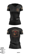 Monkey Business Motorcycle Hauling 21816516 Women's Short Sleeve V-neck Shirt - 25