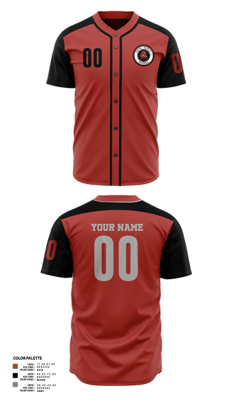 Full Button Baseball Jersey, Salina Diablos Baseball, Baseball, Teamtime, Team time, sublimation, custom sports apparel, team uniforms, spirit wear, spiritwear, sports uniforms, custom shirts, team store, custom team store, fundraiser sports, apparel fundraiser