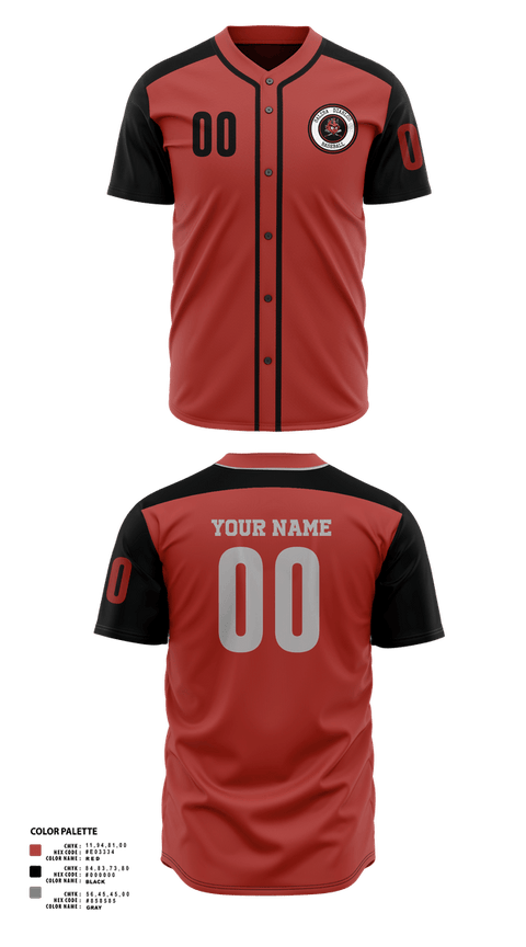 Full Button Baseball Jersey, Salina Diablos Baseball, Baseball, Teamtime, Team time, sublimation, custom sports apparel, team uniforms, spirit wear, spiritwear, sports uniforms, custom shirts, team store, custom team store, fundraiser sports, apparel fundraiser