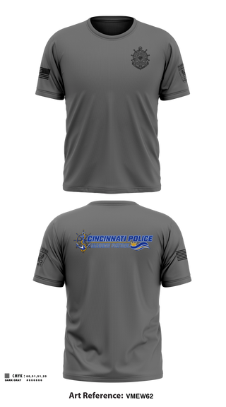 Short Sleeve Performance Shirt, Cincinnati PD Marine Patrol, Police, Teamtime, Team time, sublimation, custom sports apparel, team uniforms, spirit wear, spiritwear, sports uniforms, custom shirts, team store, custom team store, fundraiser sports, apparel fundraiser