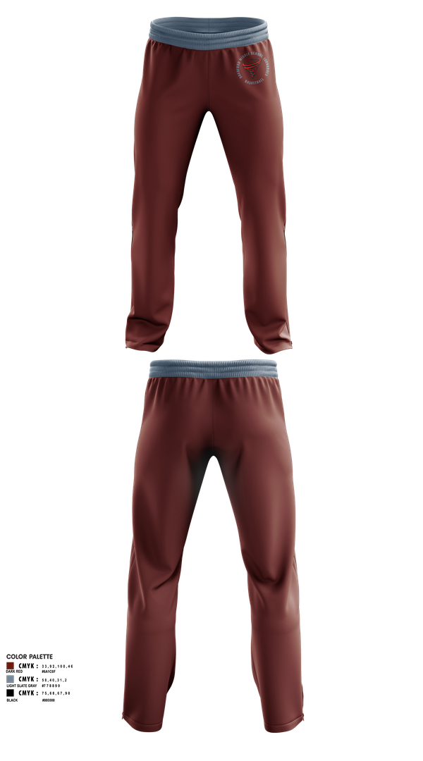 Sweatpants, Bradford Middle School Tornadoes, Women's Basketball, Teamtime, Team time, sublimation, custom sports apparel, team uniforms, spirit wear, spiritwear, sports uniforms, custom shirts, team store, custom team store, fundraiser sports, apparel fundraiser
