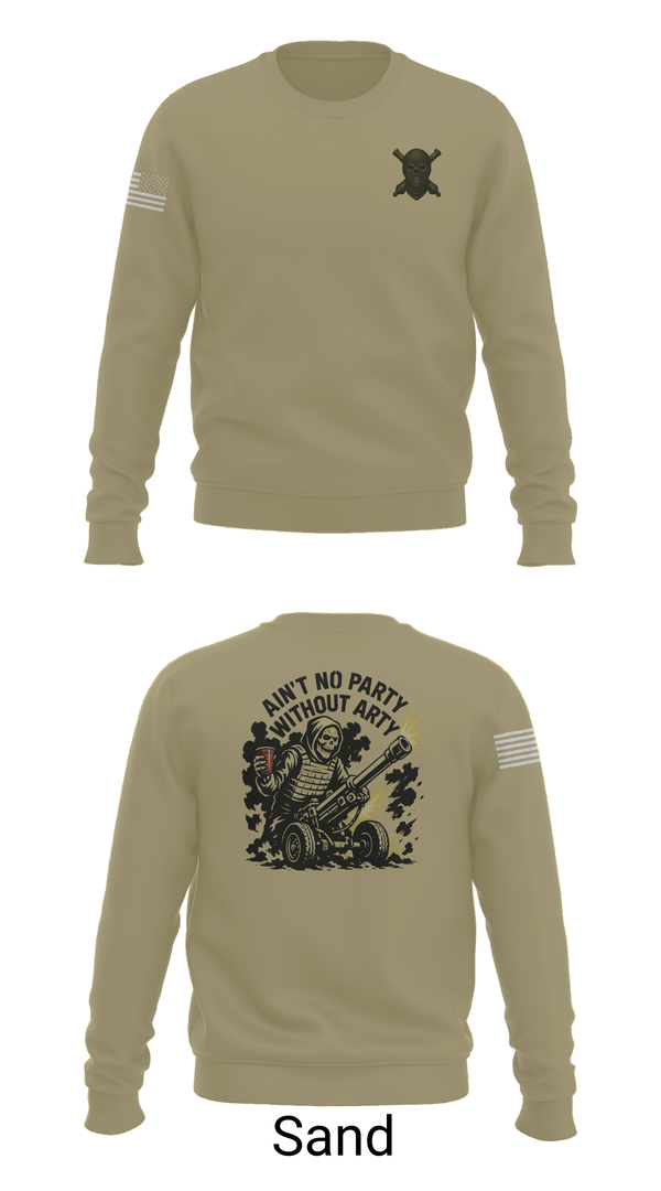 Crew Neck Sweatshirt, 2/11 Hotel battery, Marines, Teamtime, Team time, sublimation, custom sports apparel, team uniforms, spirit wear, spiritwear, sports uniforms, custom shirts, team store, custom team store, fundraiser sports, apparel fundraiser