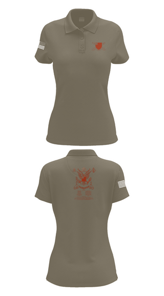 Womens Short Sleeve Performance Polo, 2nd Battalion 222nd Field Artillery, , Teamtime, Team time, sublimation, custom sports apparel, team uniforms, spirit wear, spiritwear, sports uniforms, custom shirts, team store, custom team store, fundraiser sports, apparel fundraiser