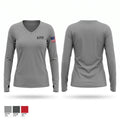 AMR Women's Long Sleeve V-neck Shirt - 1