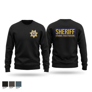 Crew Neck Sweatshirt, Claiborne County Sheriffs Office Criminal Investigations, Police, Teamtime, Team time, sublimation, custom sports apparel, team uniforms, spirit wear, spiritwear, sports uniforms, custom shirts, team store, custom team store, fundraiser sports, apparel fundraiser