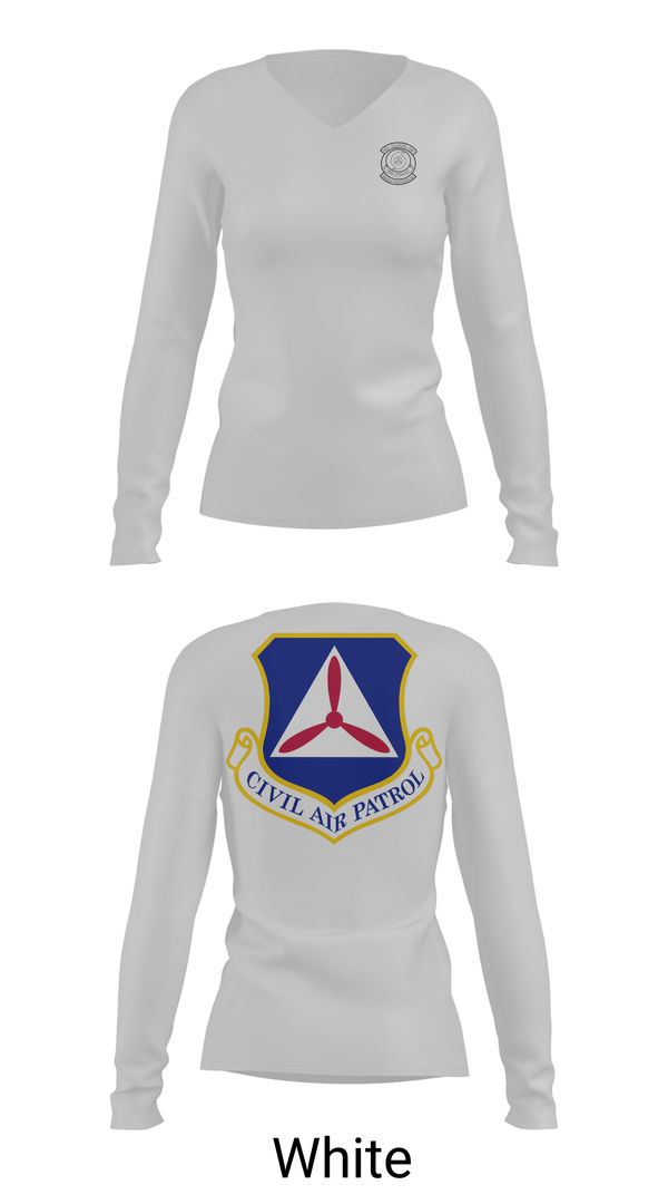 Womens Long Sleeve Vneck Shirt, AL-005, Air Force, Teamtime, Team time, sublimation, custom sports apparel, team uniforms, spirit wear, spiritwear, sports uniforms, custom shirts, team store, custom team store, fundraiser sports, apparel fundraiser